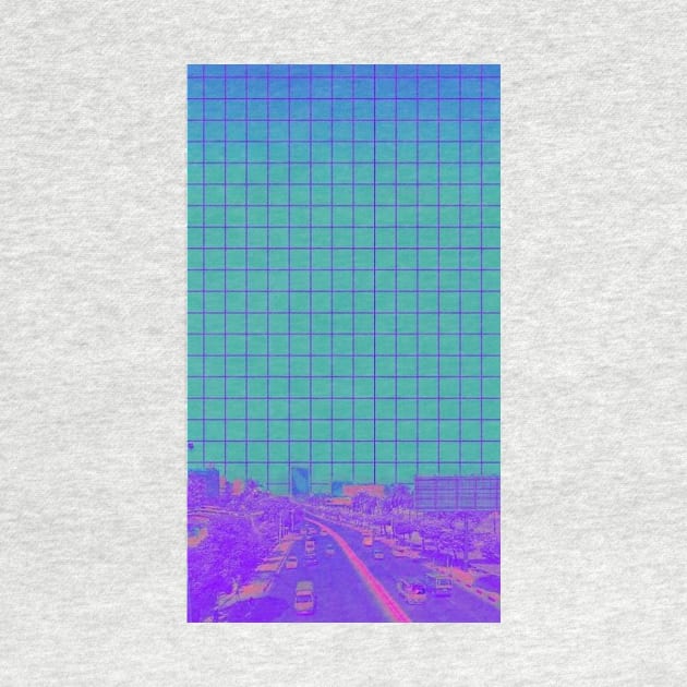 Vaporwave grid by isarol